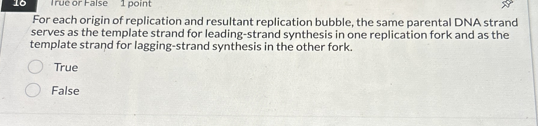 For each origin of replication and resultant