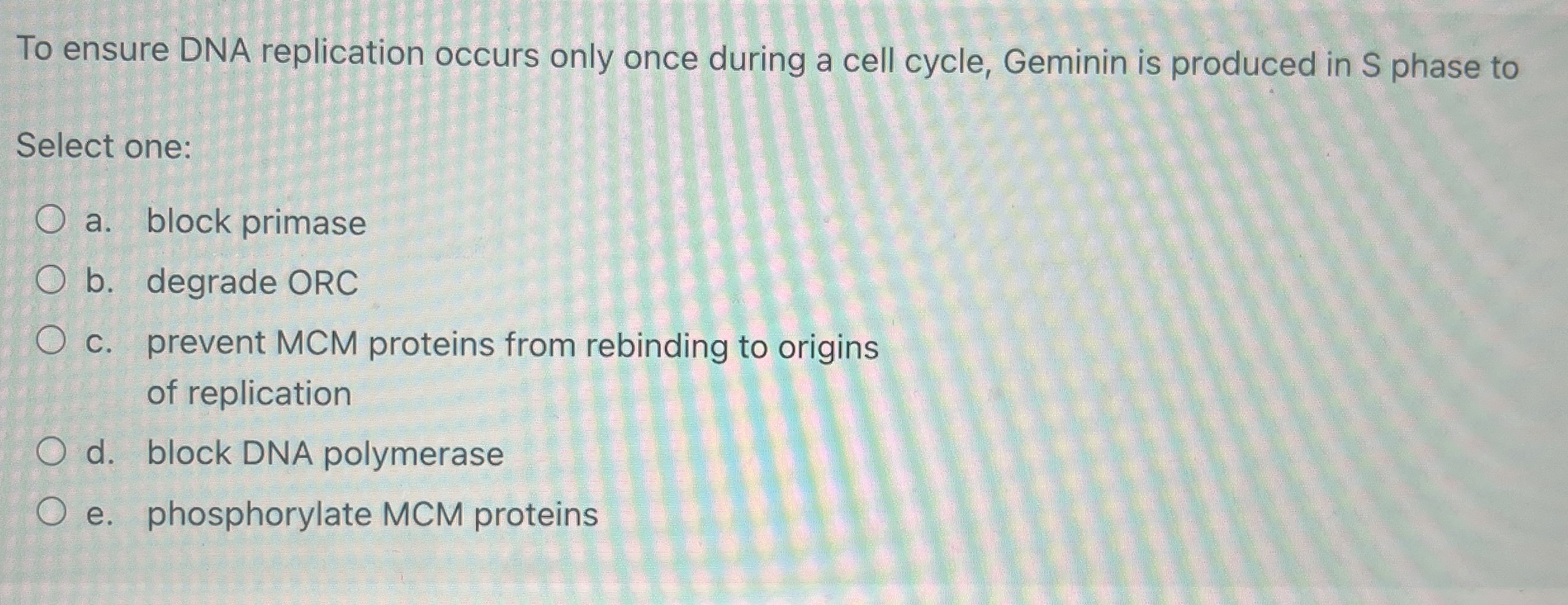 To ensure DNA replication occurs only once during