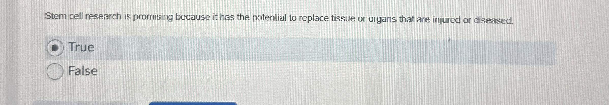 Stem cell research is promising because it has