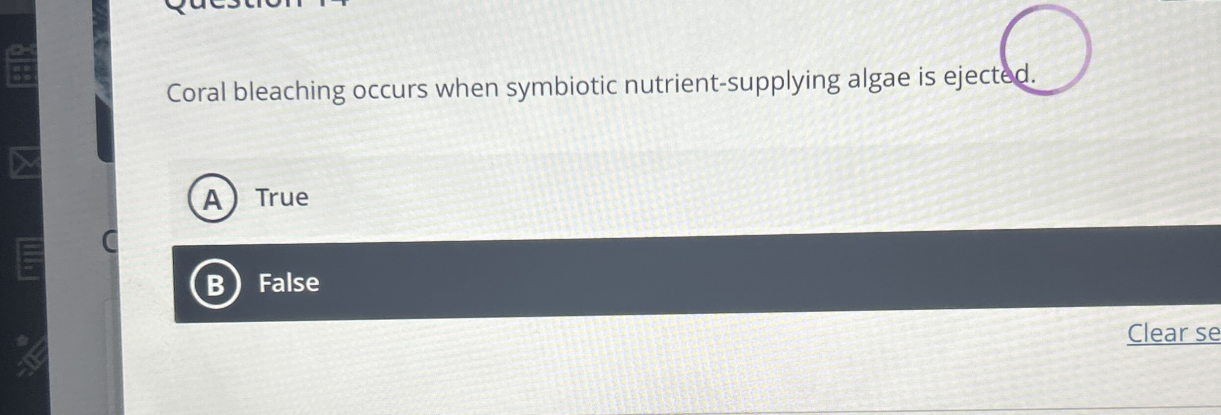 Coral bleaching occurs when symbiotic nutrient -