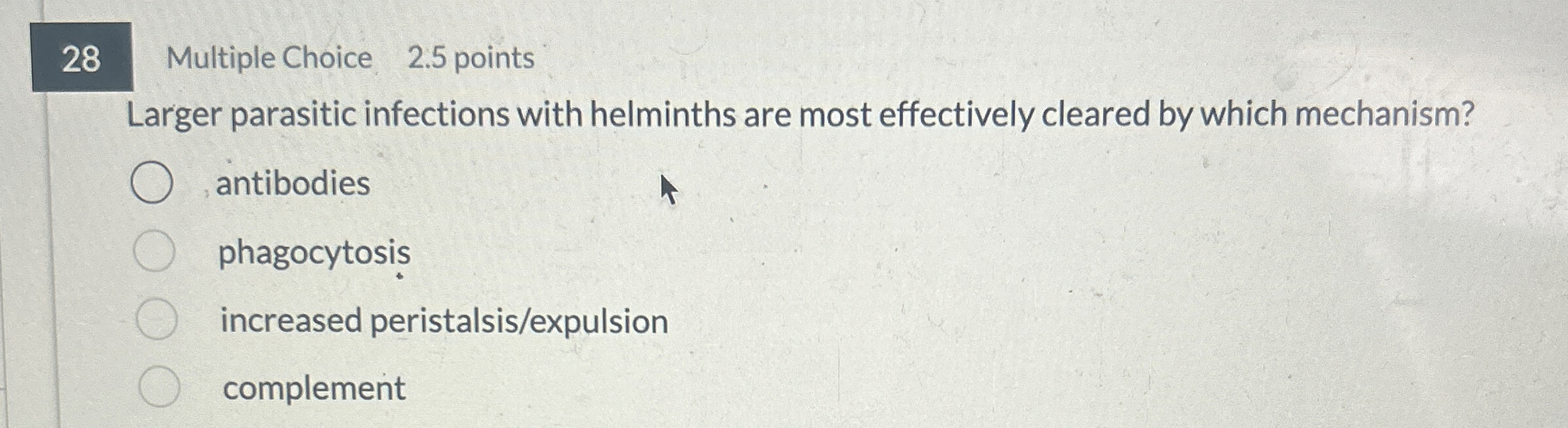 2 8 Multiple Choice 2 . 5 points Larger parasitic