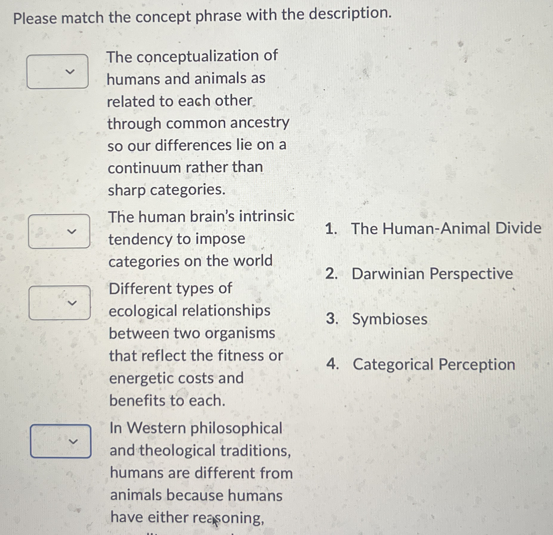 Please match the concept phrase with the