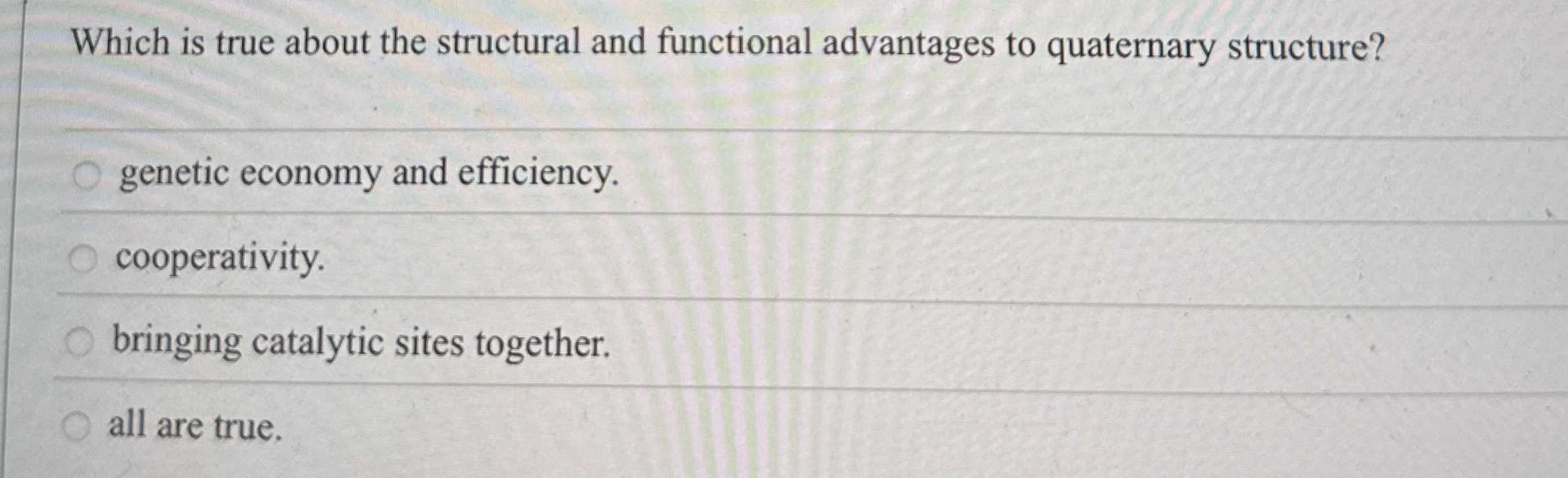 Which is true about the structural and functional