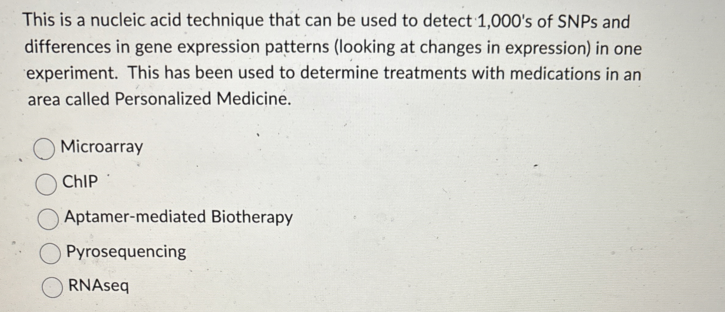 This is a nucleic acid technique that can be used