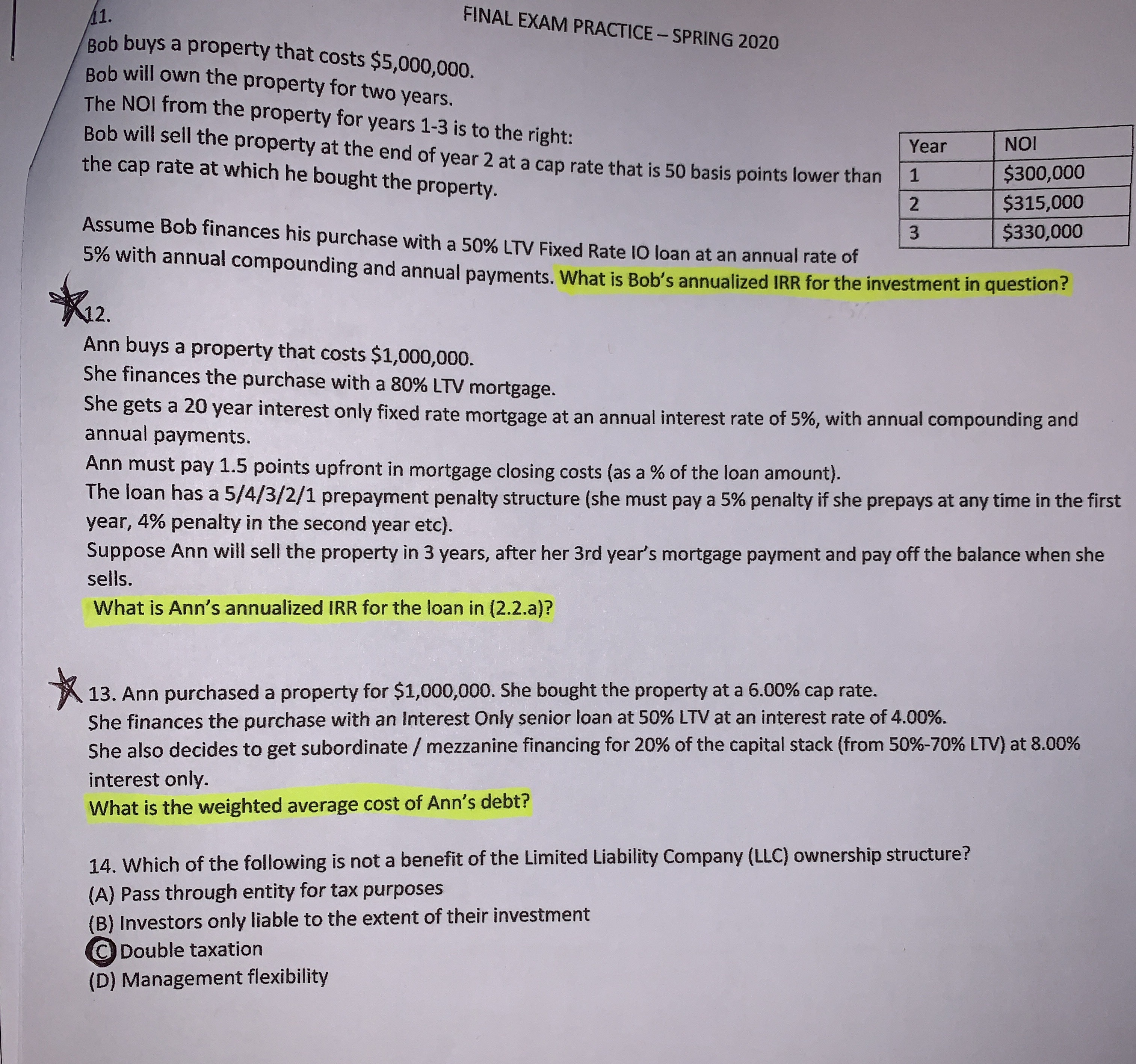 All information/data needed is given ... #11, 12