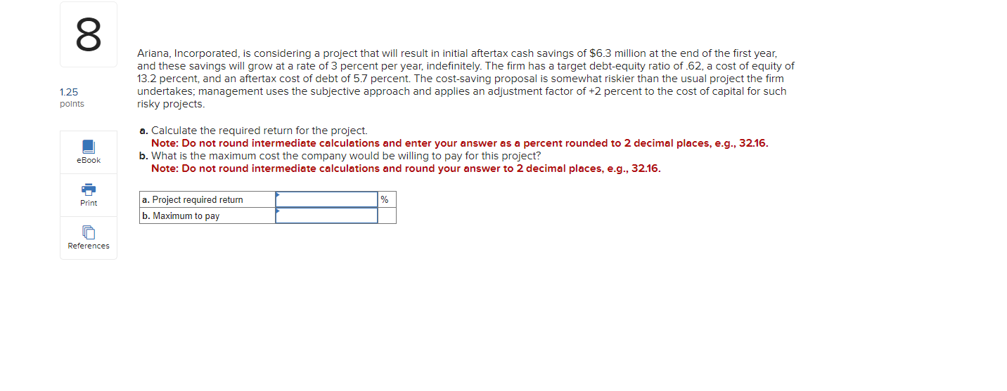 14 1.25 points Lemansky Enterprises is