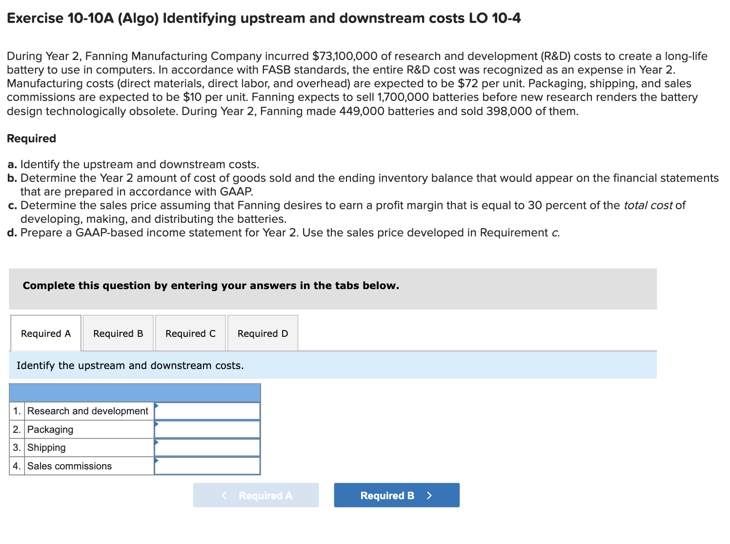 Exercise 101OA (Algo) Identifying upstream and