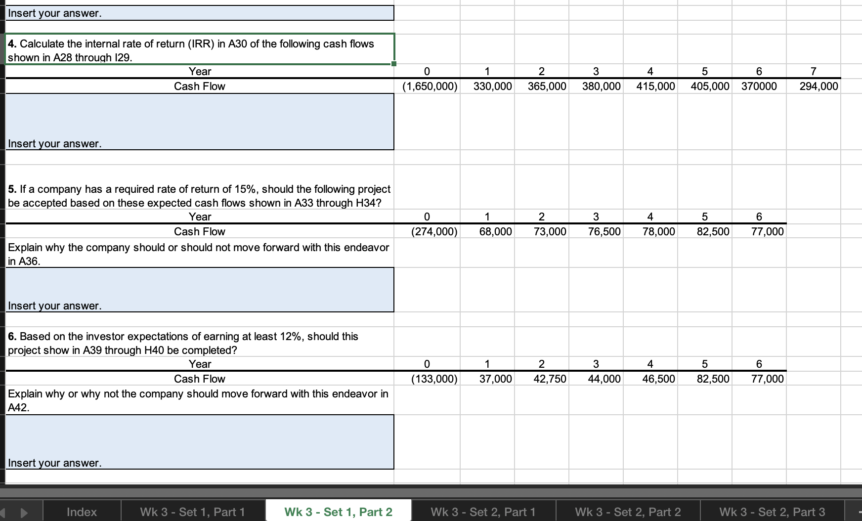 Insert your answer. 4. Calculate the internal