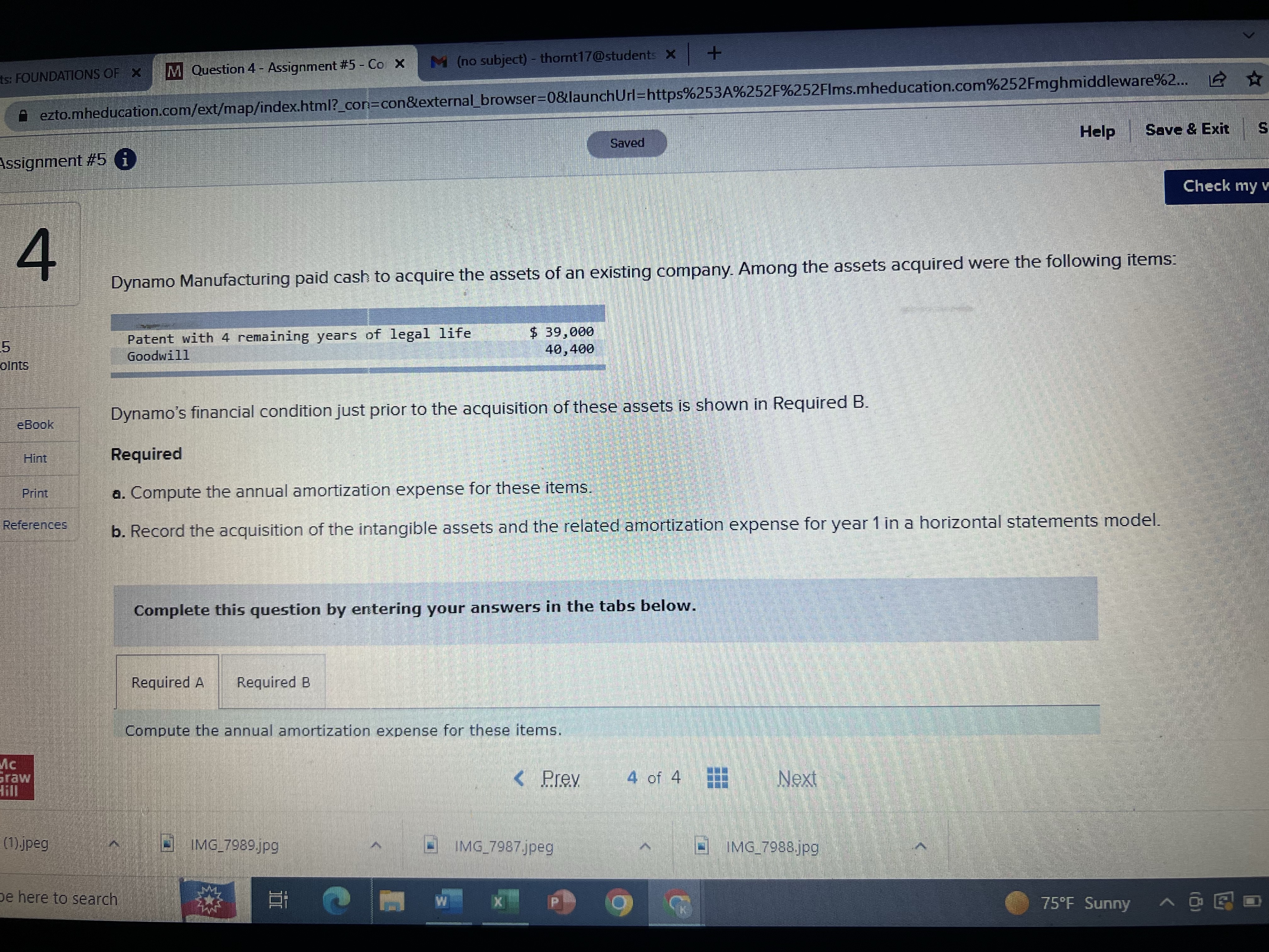 M Question 4 - Assignment #5 - Co x M (no