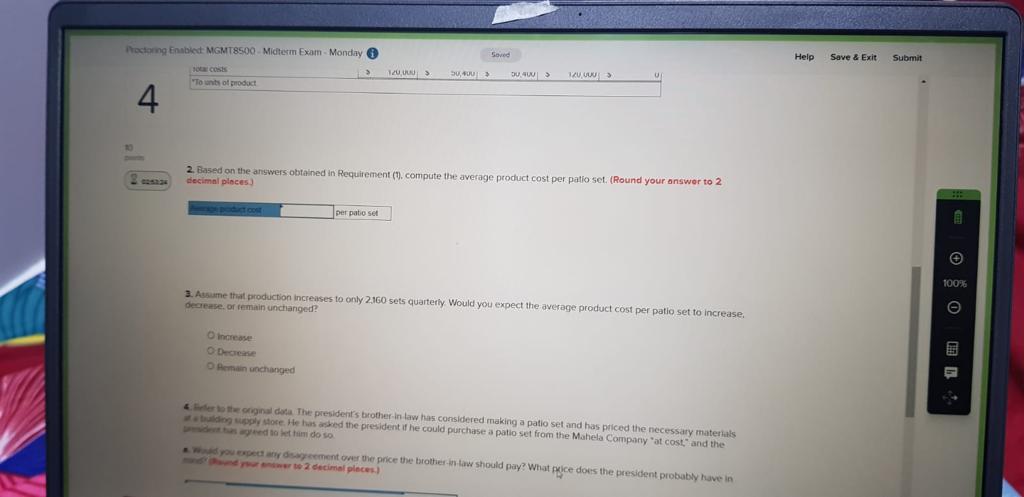 Help Save & Exit Proctoring Enabled MGMT8SQ0 -