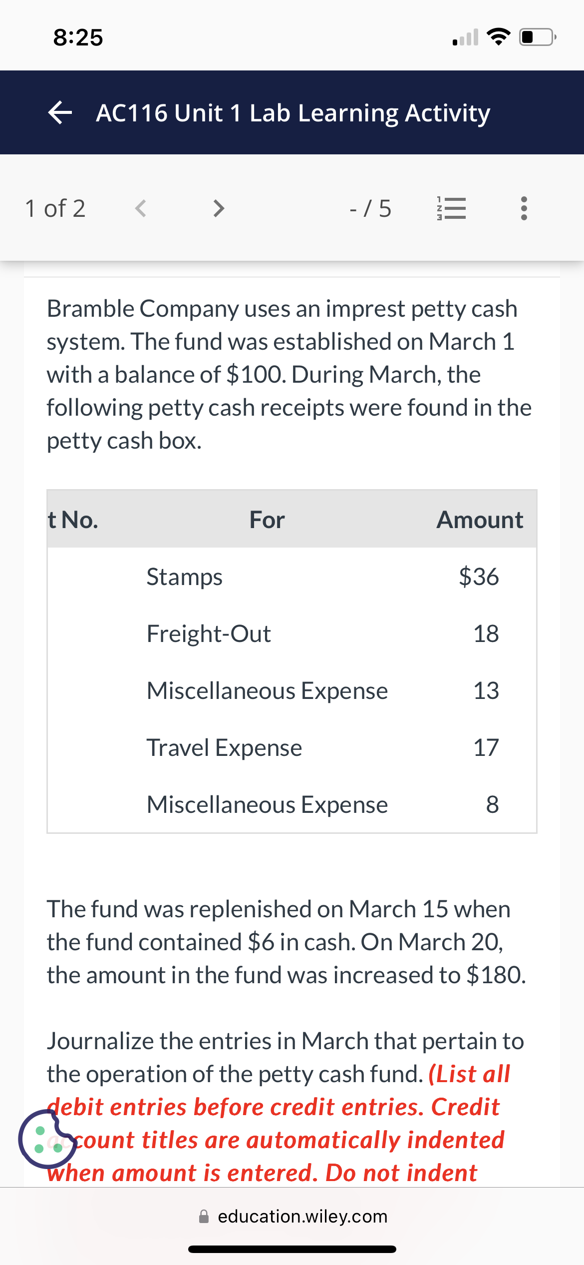 Please help 8:26 . Q'I' lon > -/5 12: .0. The