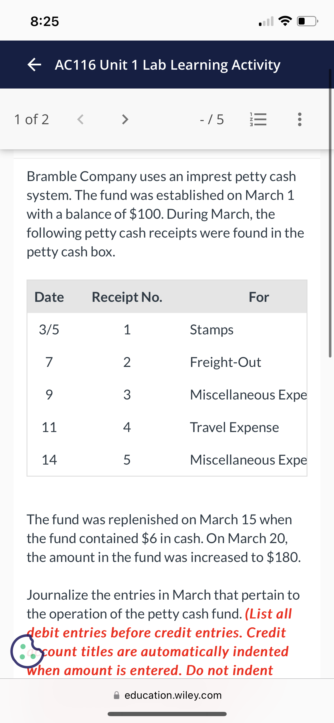 Please help 8:26 . Q'I' lon > -/5 12: .0. The
