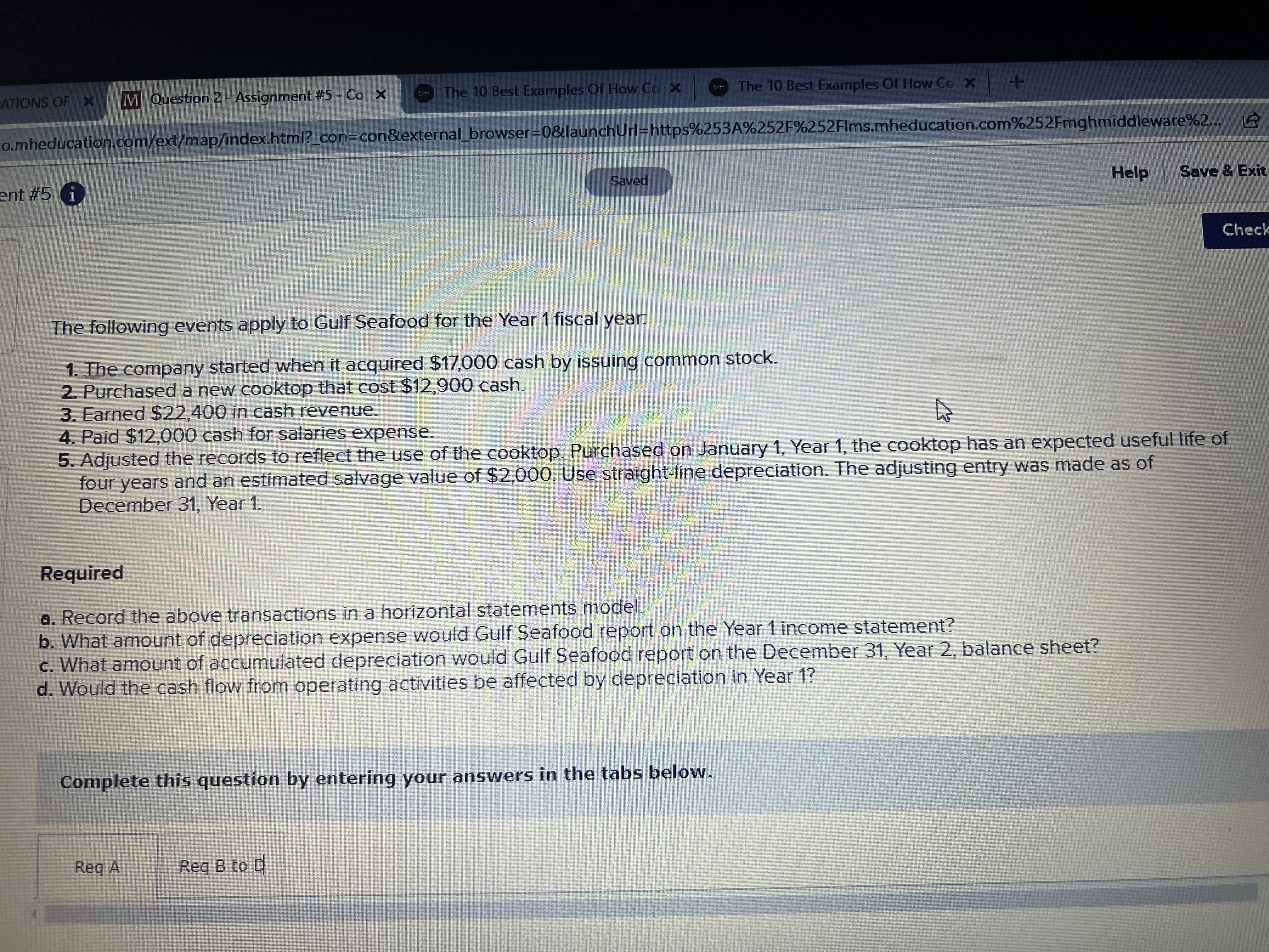 ATIONS OF X M Question 2 - Assignment #5 - Co x