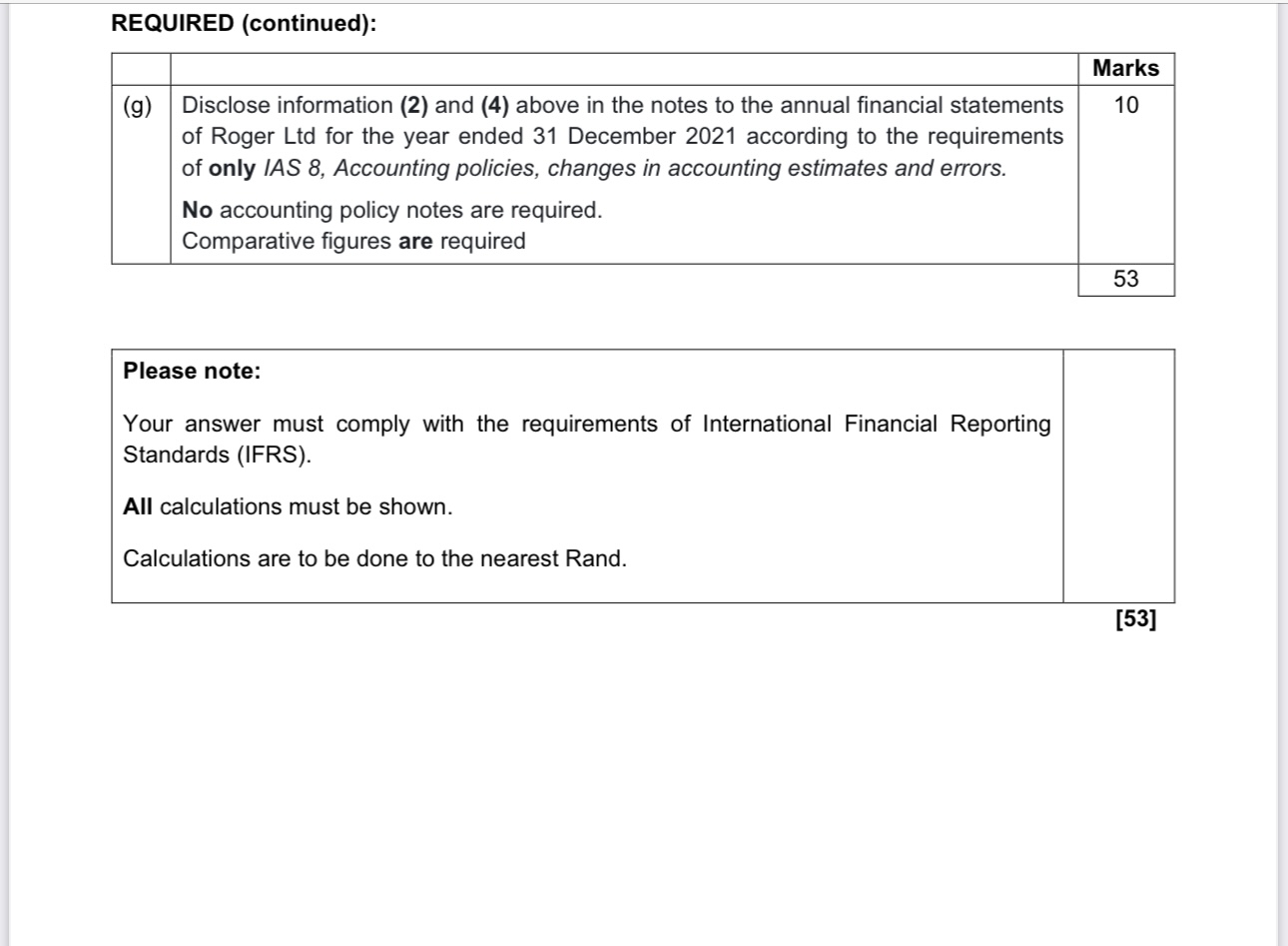 QUESTION 1 (continued) 7. 7.1. 7.2. 7.3. 7.4.