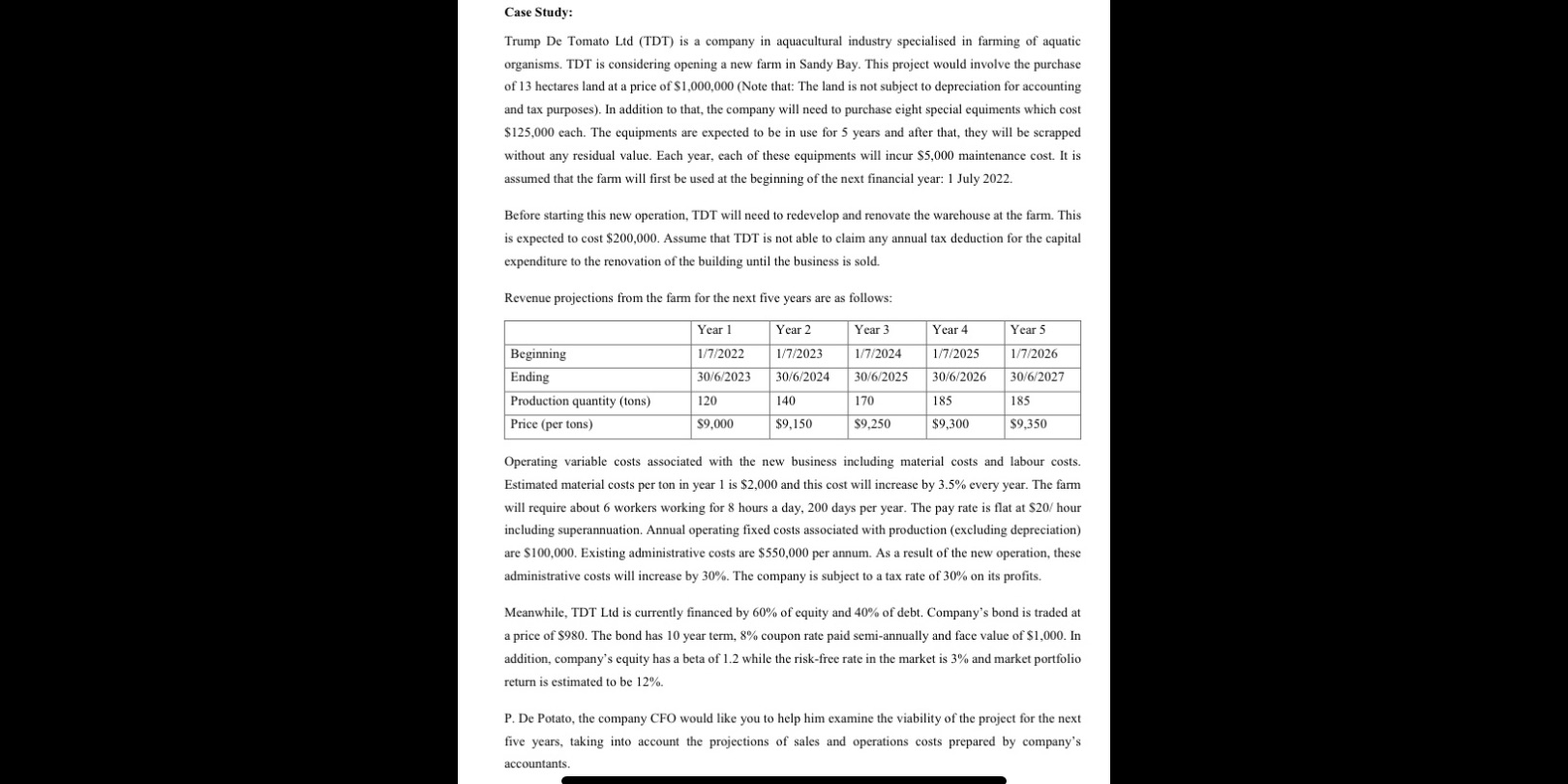 Based on the information in the case study,1.