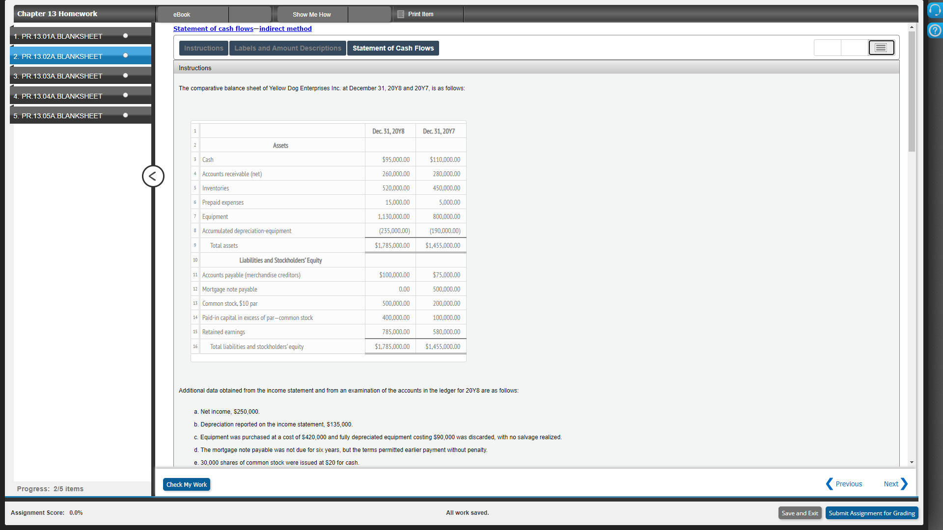 Chapter 13 Homework eBook Show Me How Print Item