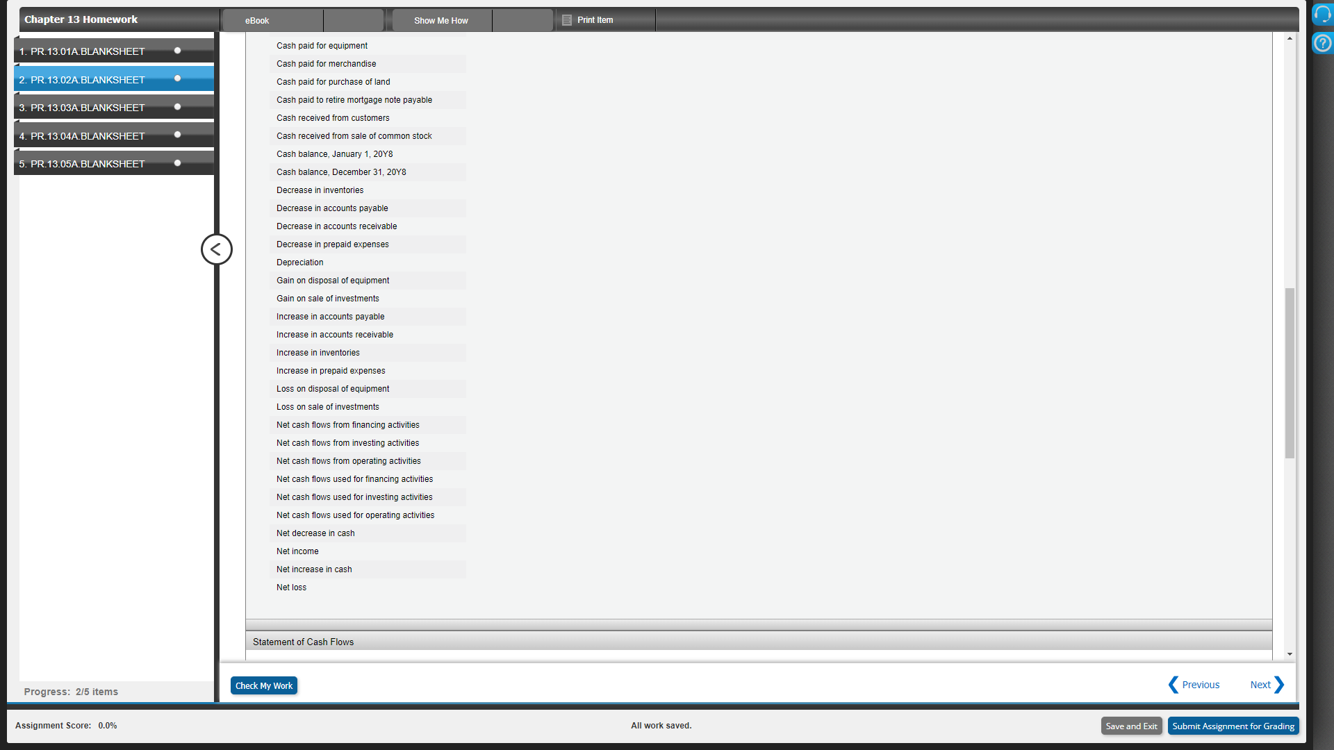 Chapter 13 Homework eBook Show Me How Print Item