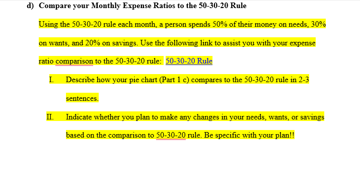 I. In the table below, state your profession and