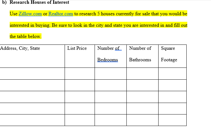 I. In the table below, state your profession and