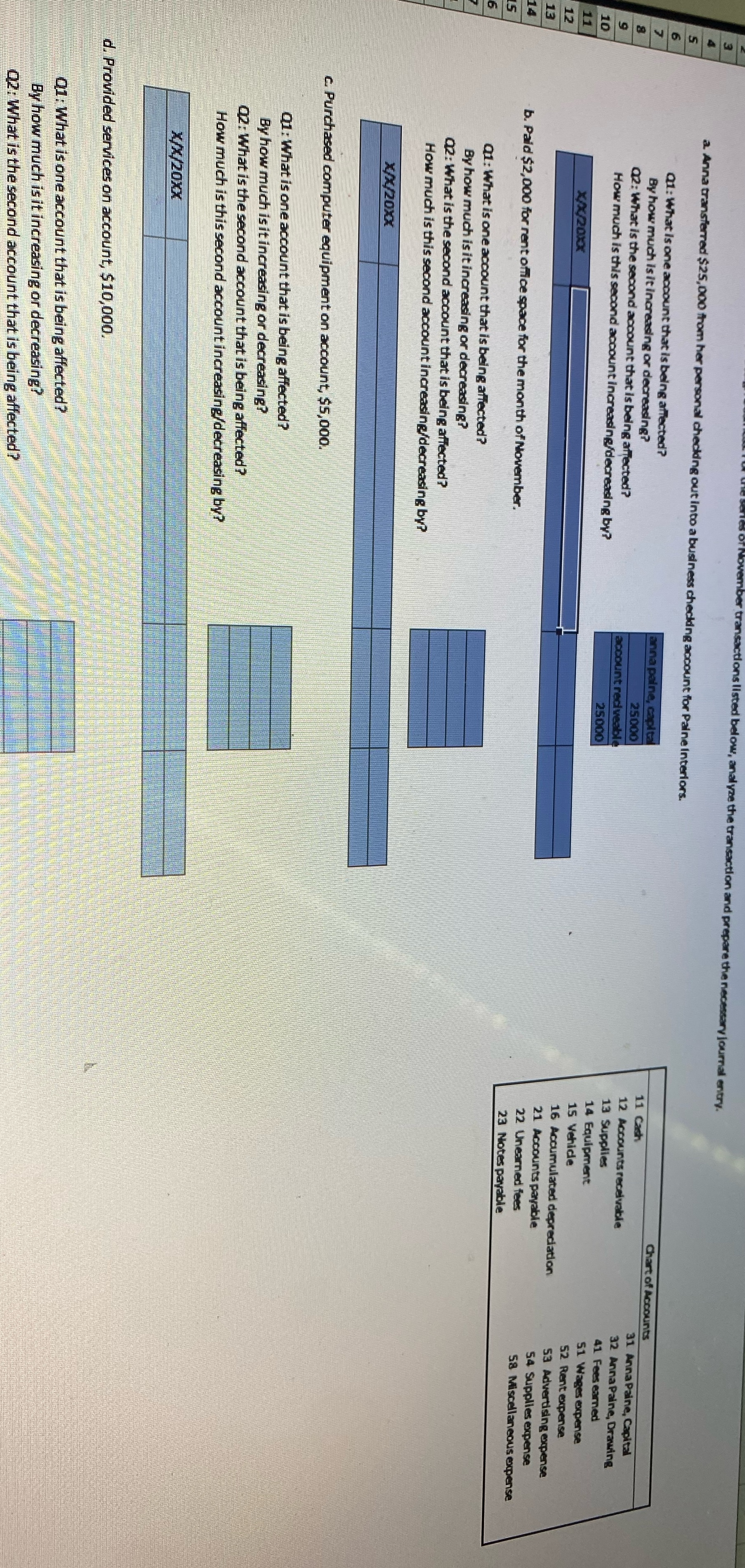 d below, analyze the transaction and pre escary