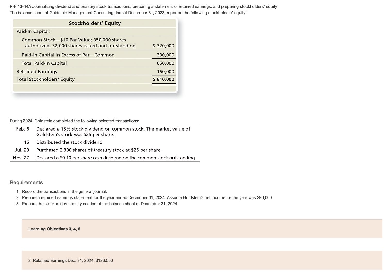 P-F:13-44A Journalizing dividend and treasury