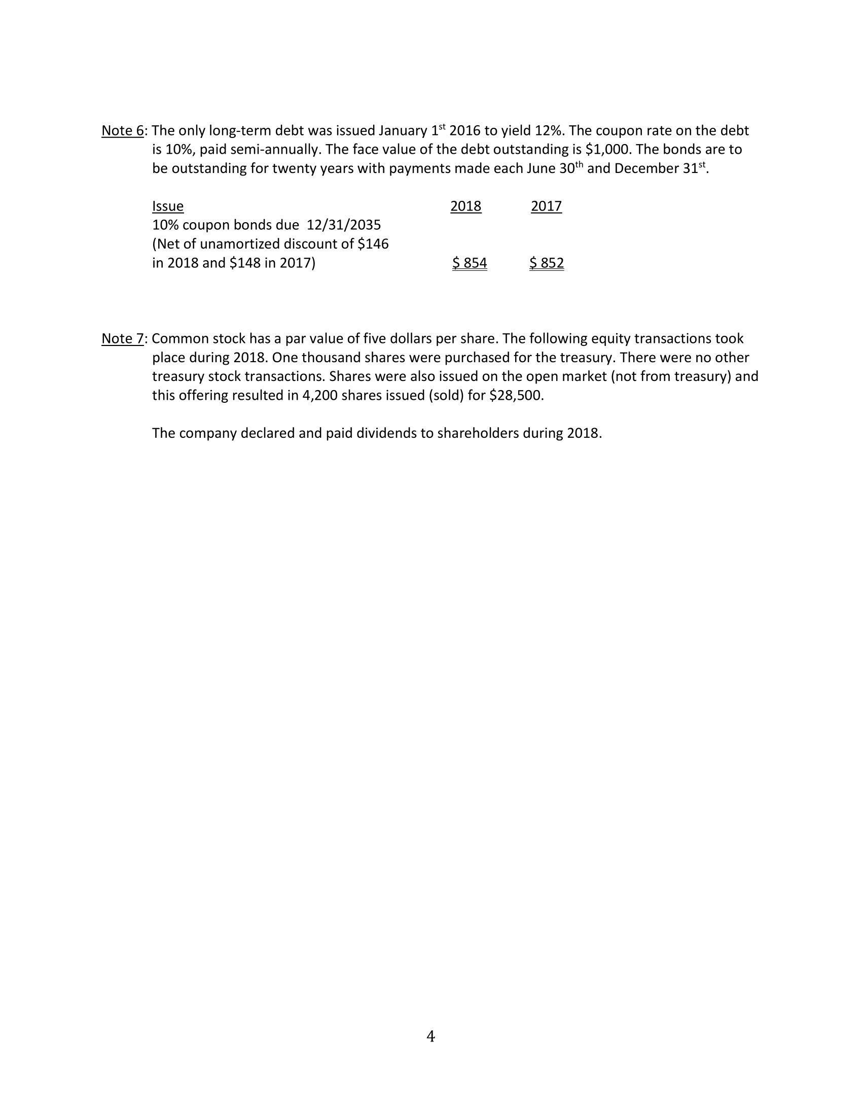ACC 440 Intermediate Level SCF Indirect Method