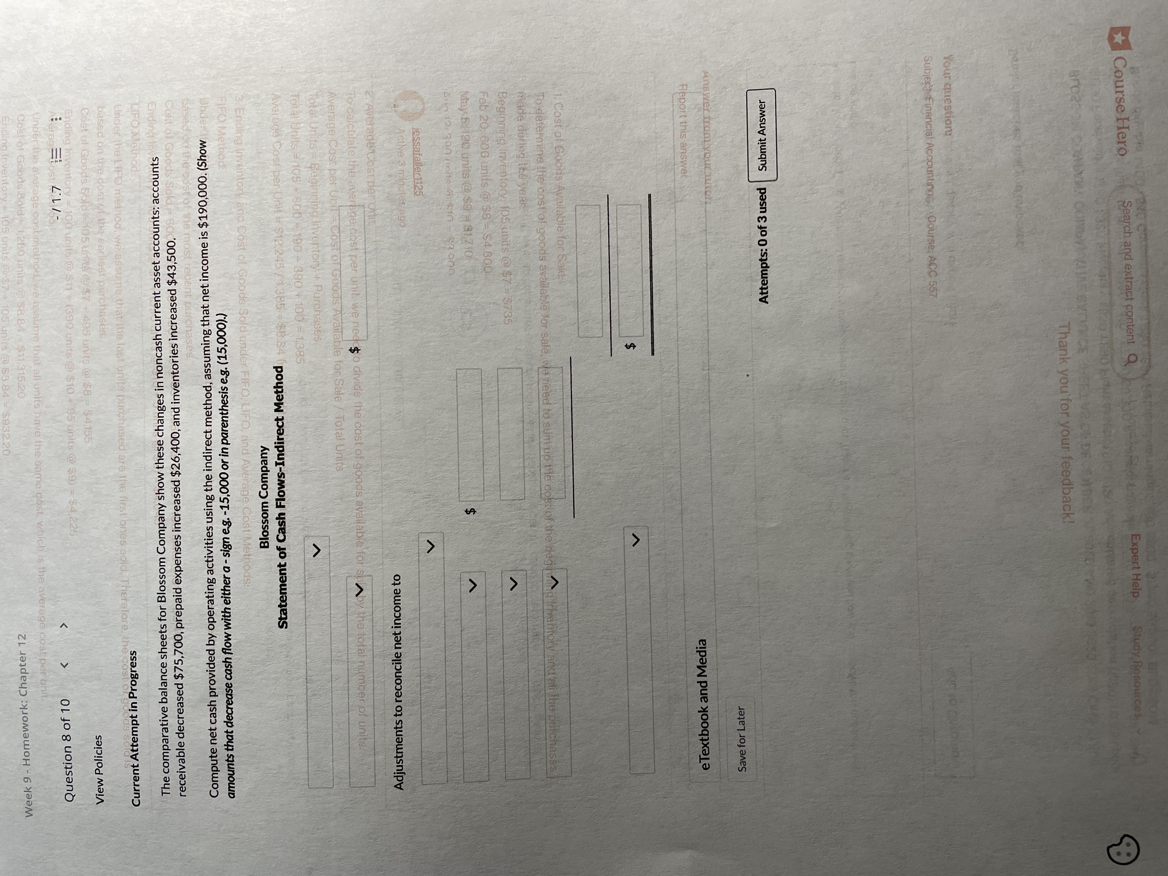 Course Hero Search and extract content Q Expert