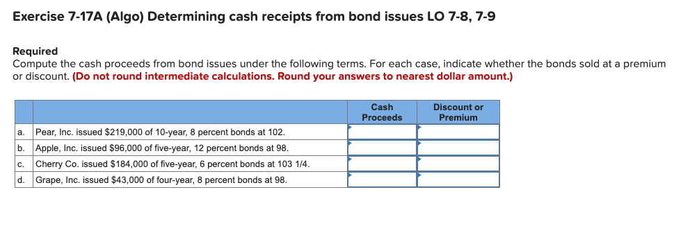 Req uired information Exercise 7-13A {Algal Two