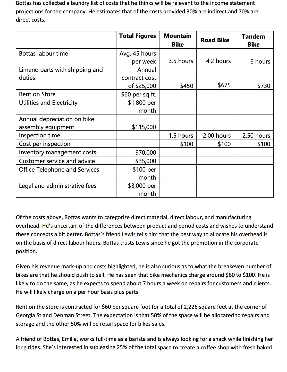 This is a report case; all information that needs