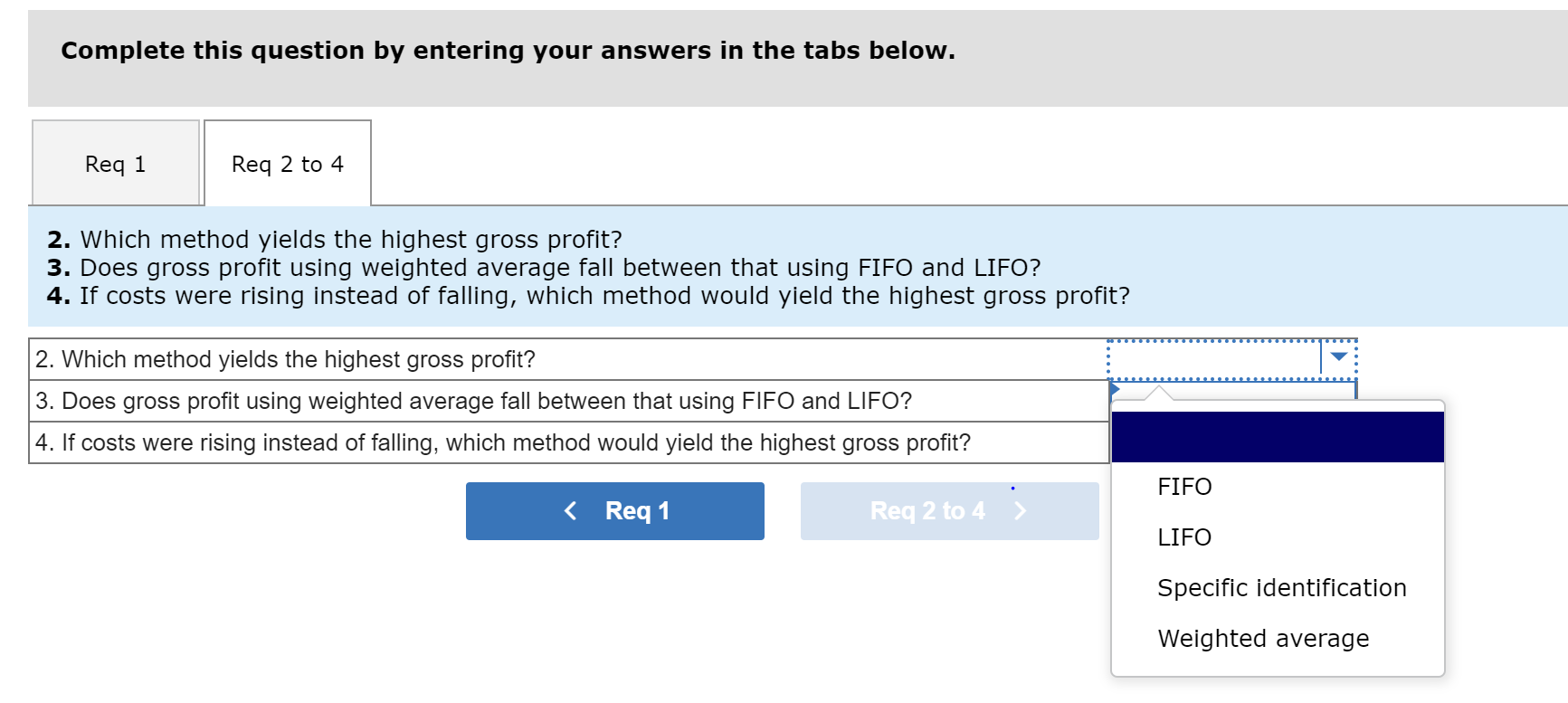 Solution for this? Required information Use the