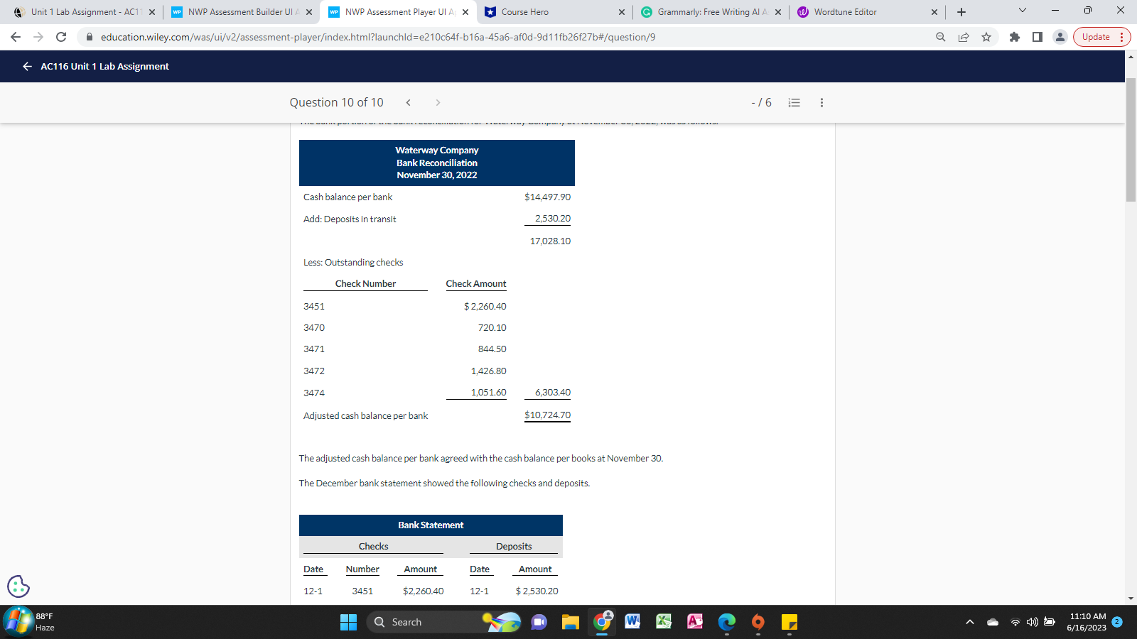 Unit 1 Lab Assignment - AC11 X WP NWP Assessment