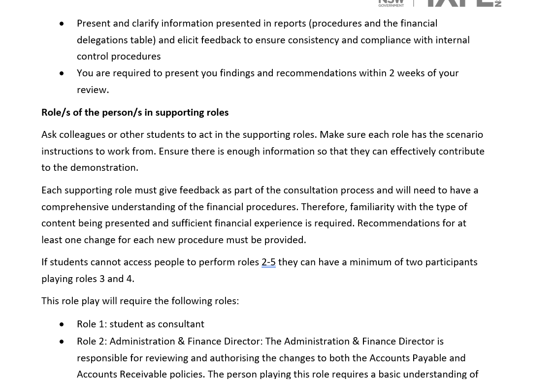 Now that the procedures and the implementation