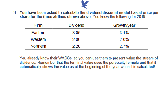 Please answer Question #3 below by filling in the