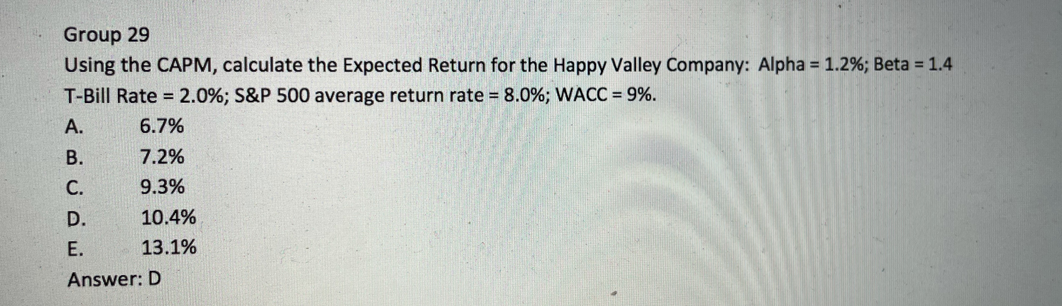 How do i get to the answer, what calculations or