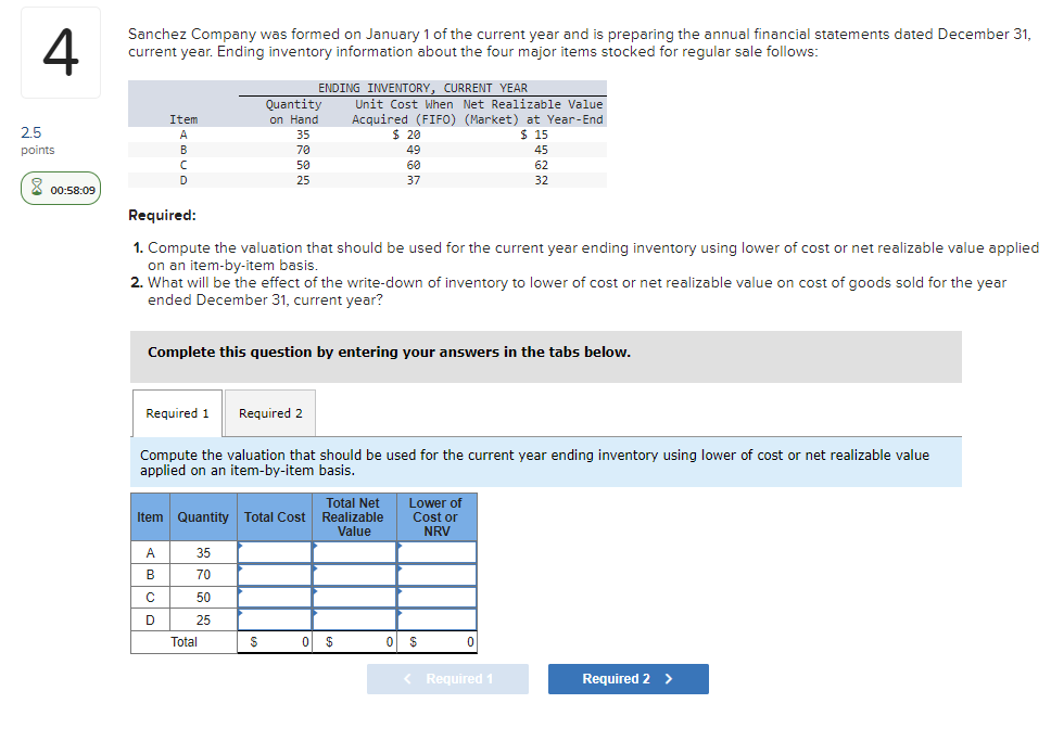 2 Enter the missing dollar amounts for the income