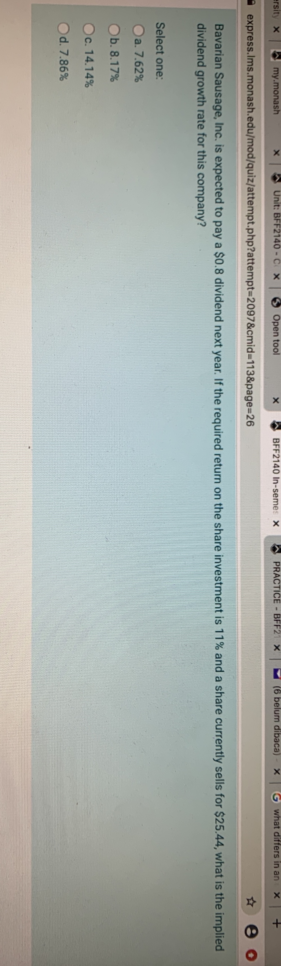 Could you please answer this multiple choice