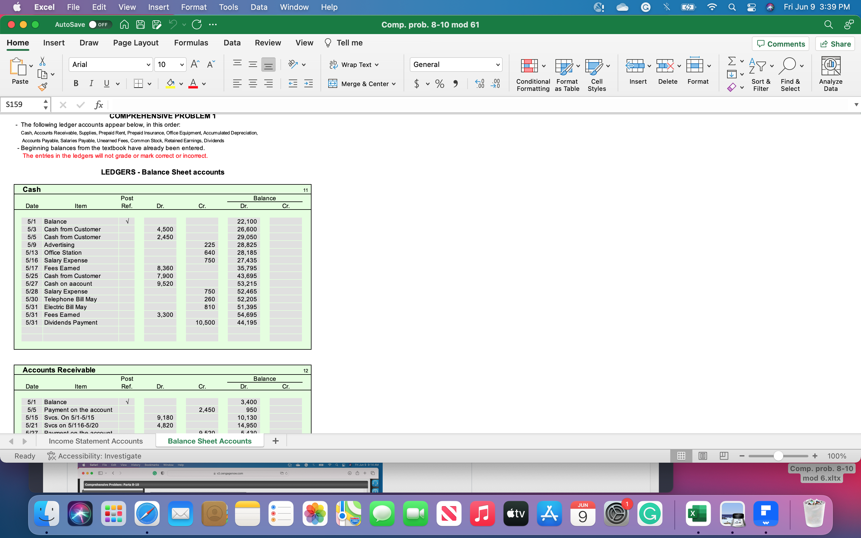 Excel File Edit View Insert Format Tools Data