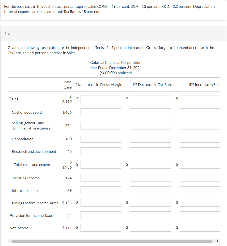 For the base case in this section, as a