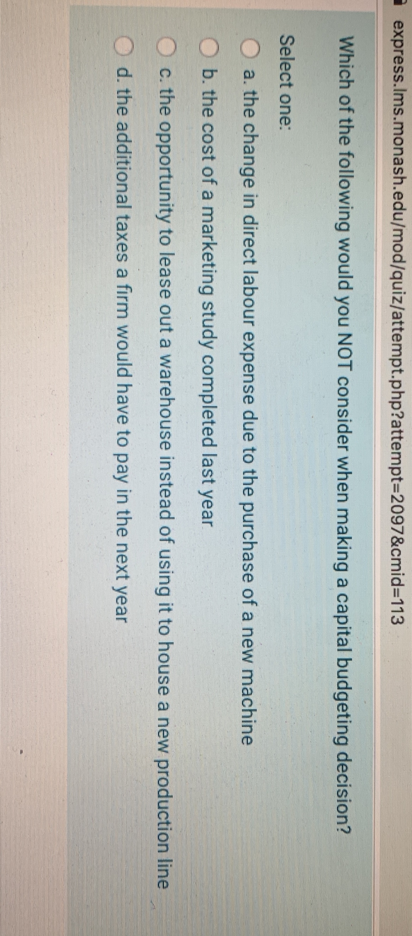 Could you please answer this multiple choice