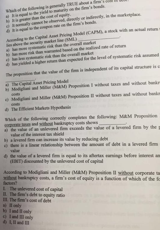 Solution please! Problem 1 In the table below,