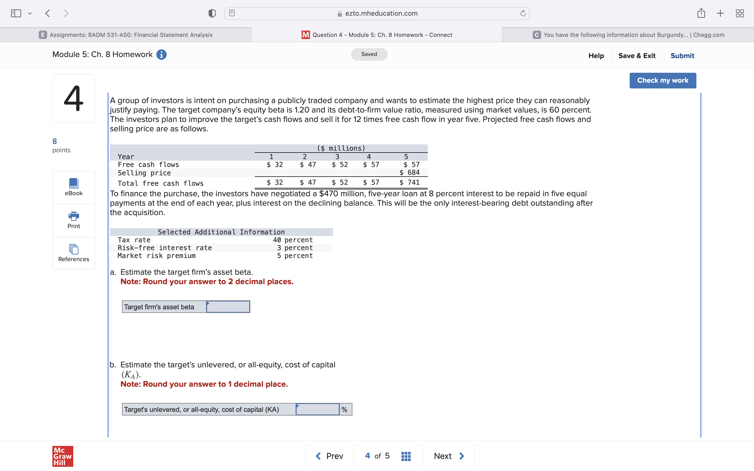 < o E A ezto.mheducation.com C m + BE B