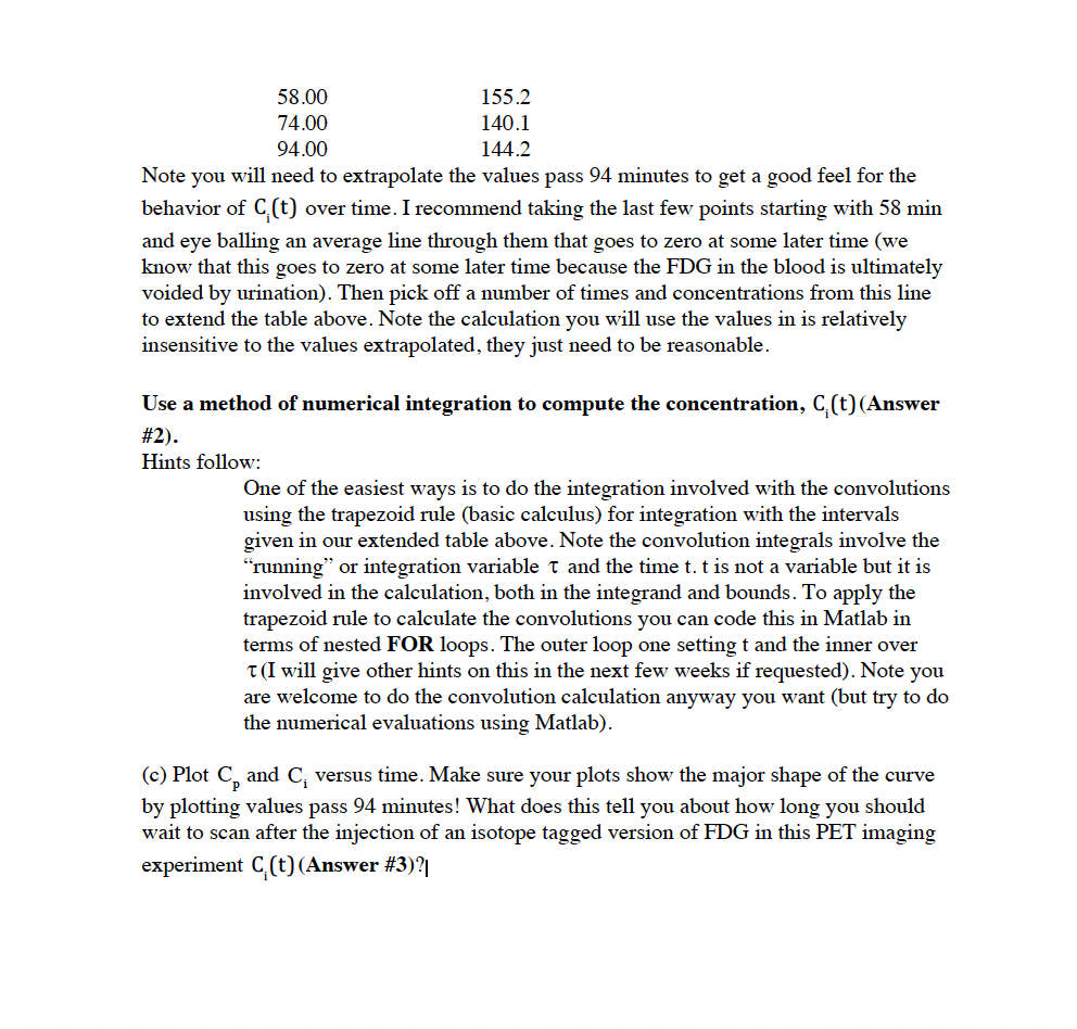 TAKE HOME PROJECT 1 Biomedical Engineering