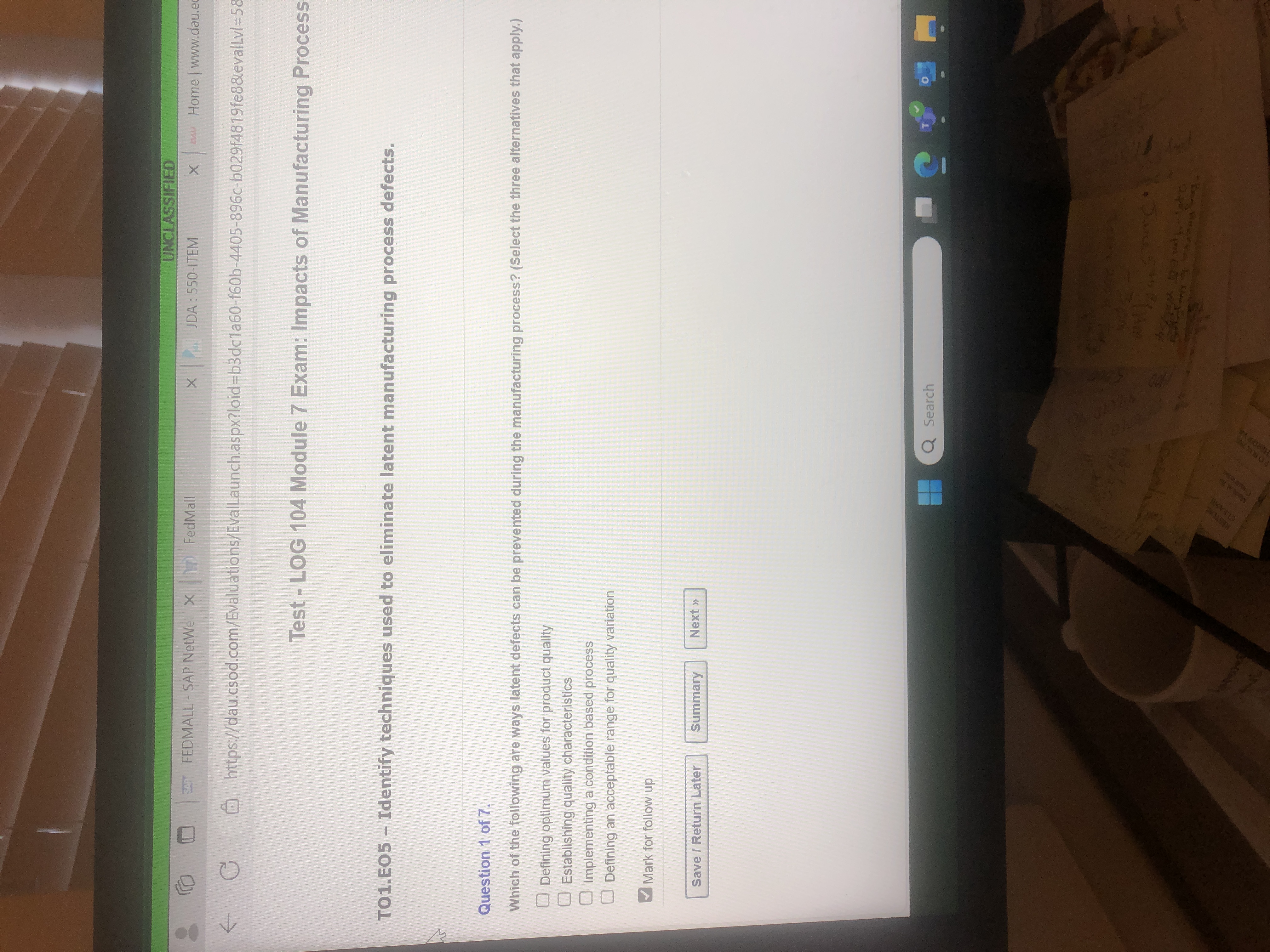 UNCLASSIFIED 10 FEDMALL - SAP NetWe X FedMall X