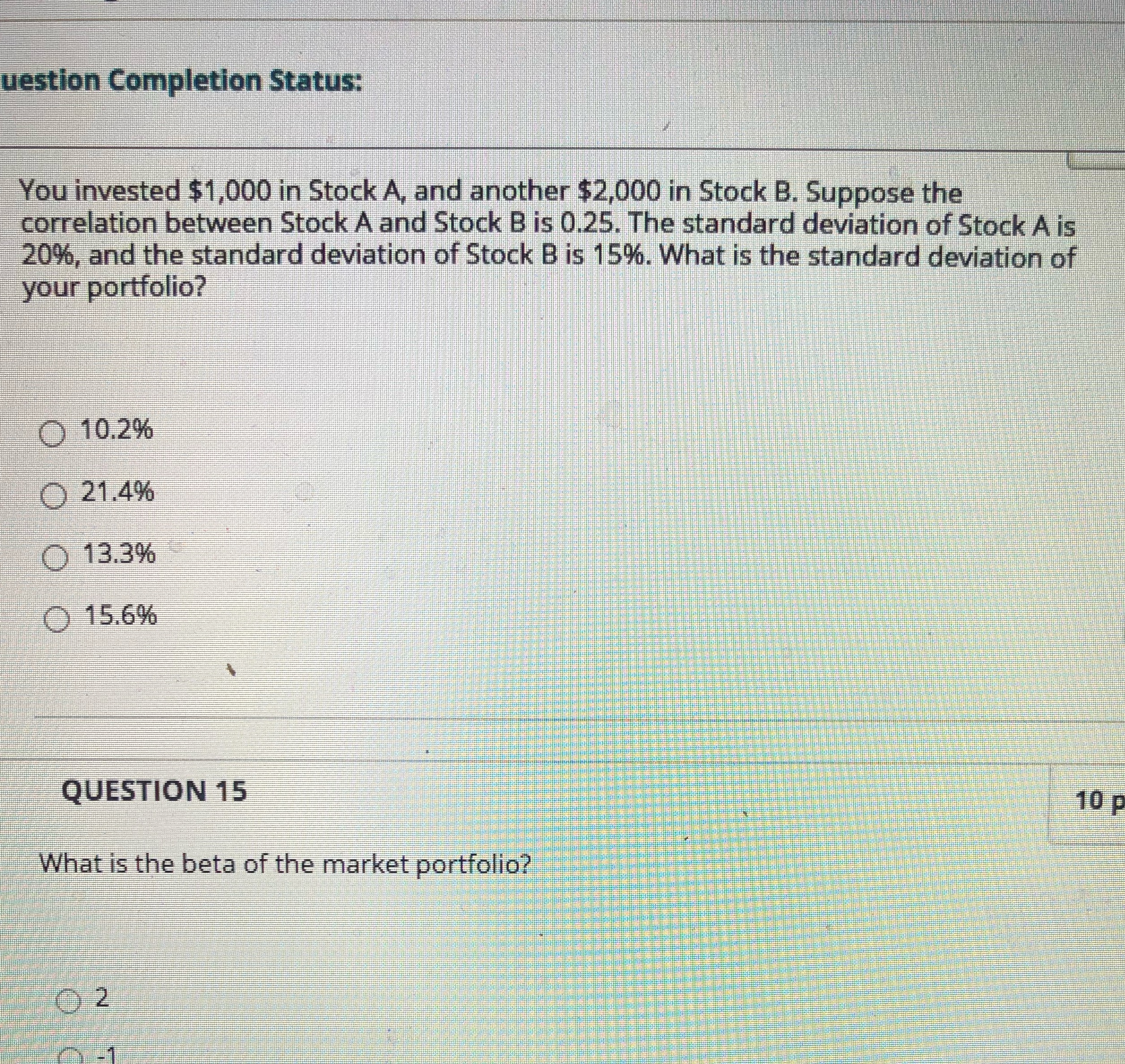 solve number 15 using above information uestion