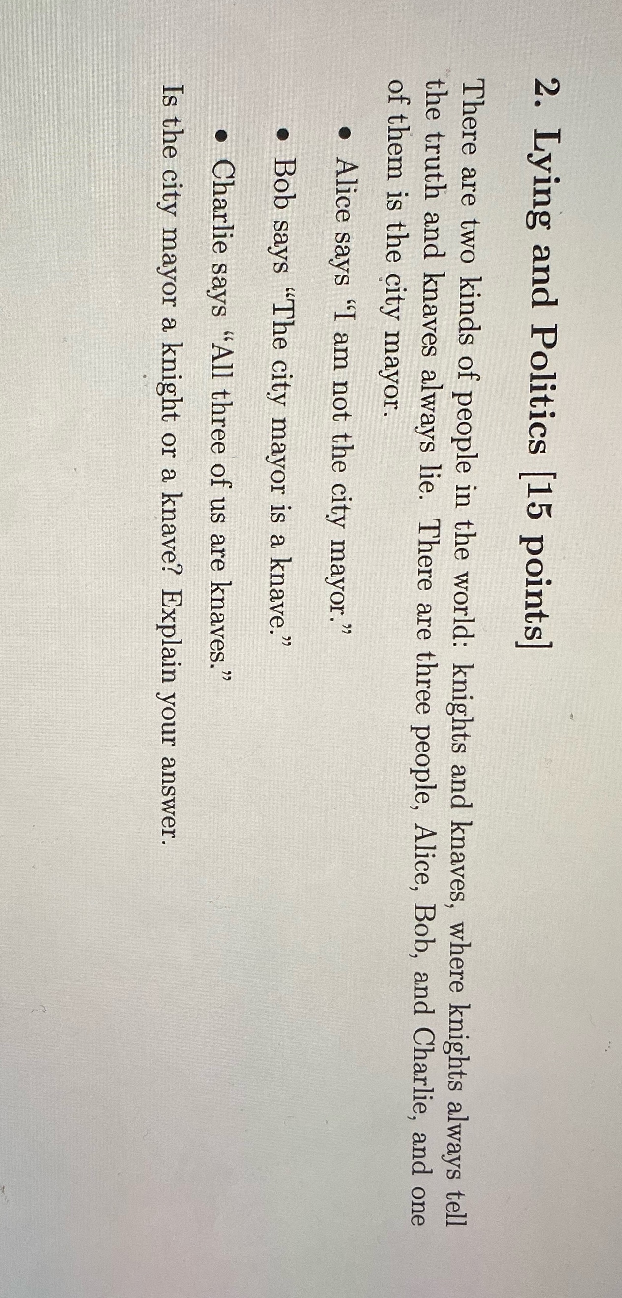 Step by step clear, formatting ? 2. Lying and