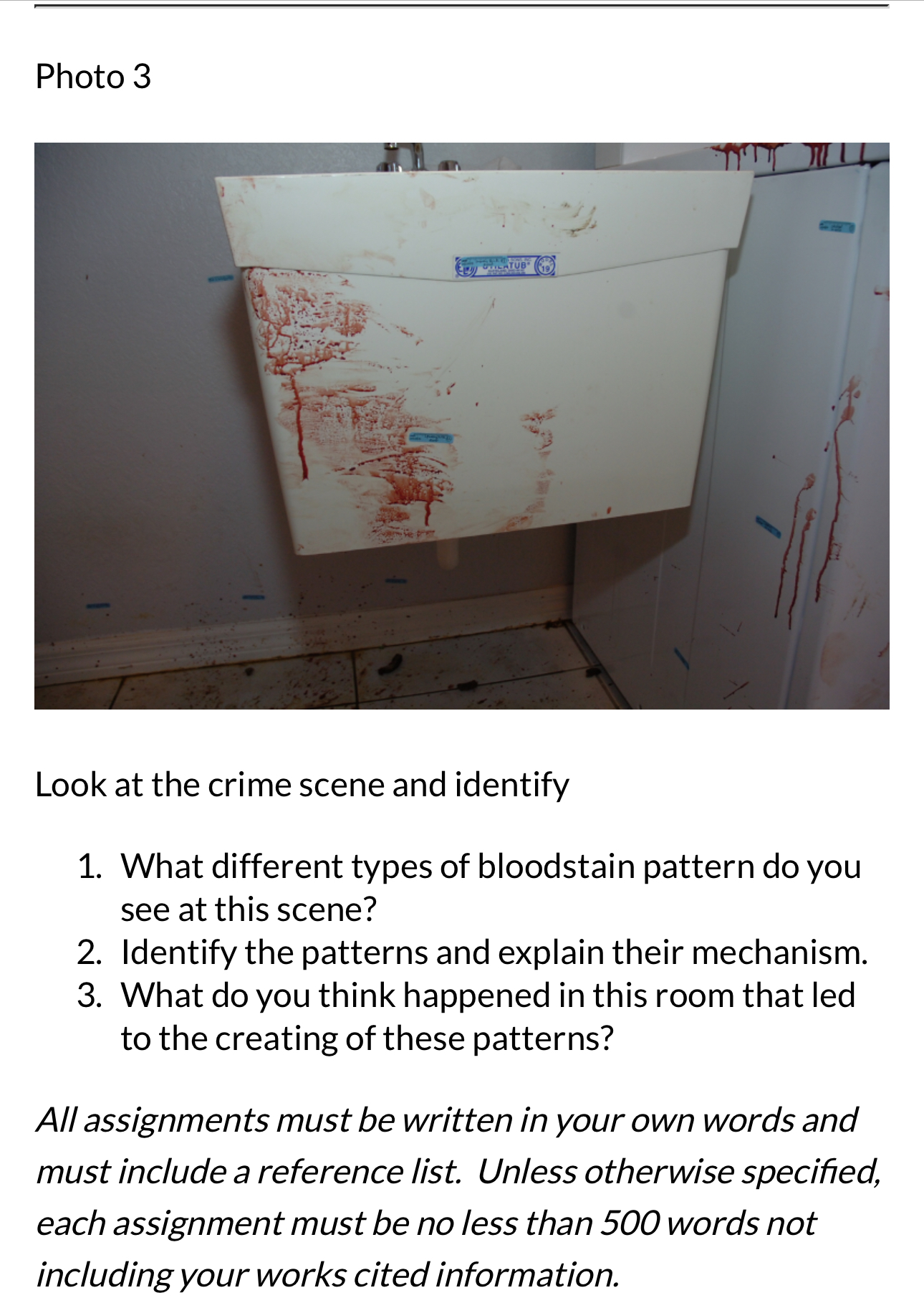 Photo 1 19 1. Identify the pattern using proper