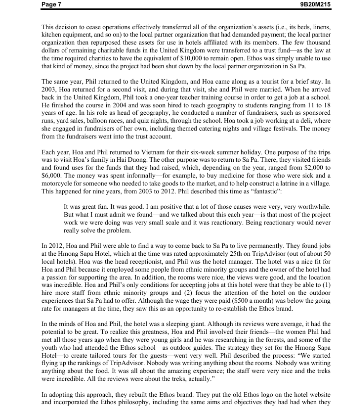 Summary Analysis Compose 3 reading questions IVEy