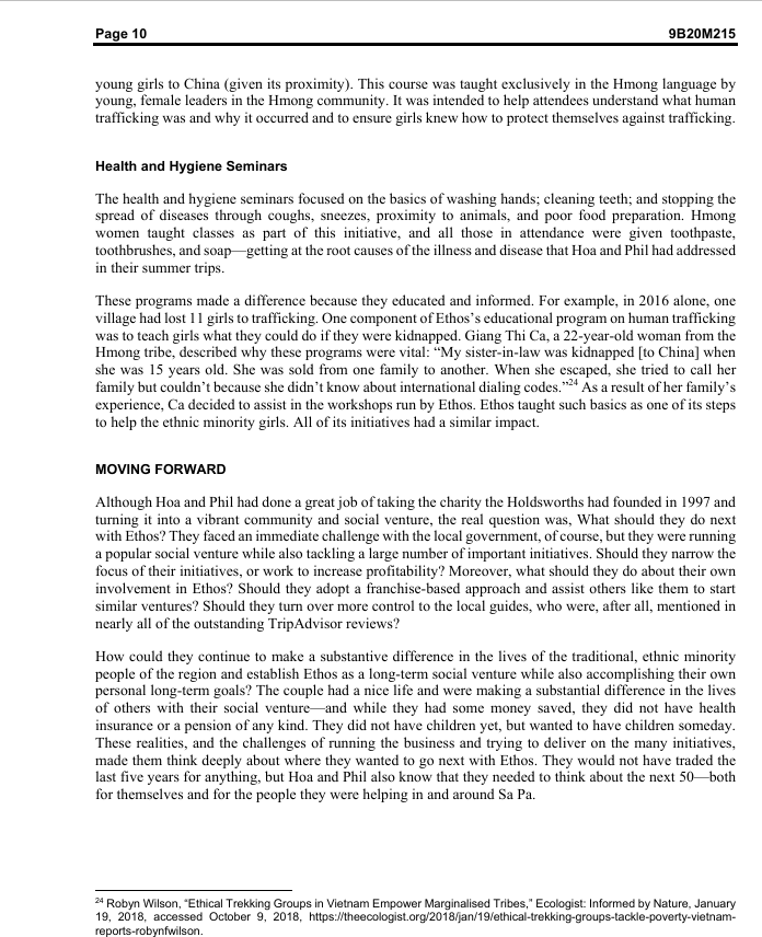 Summary Analysis Compose 3 reading questions IVEy