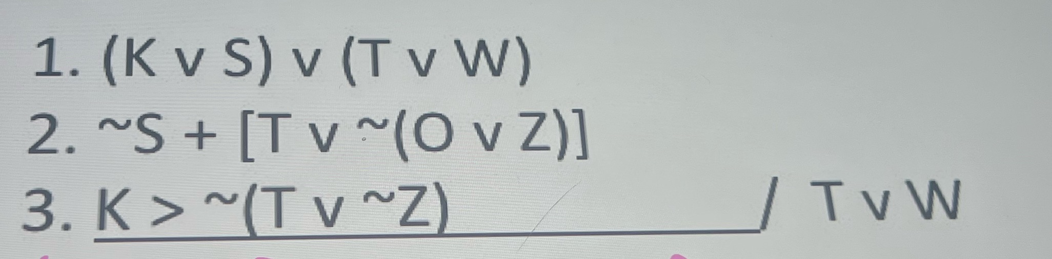 solve the problem using just the eight rules of