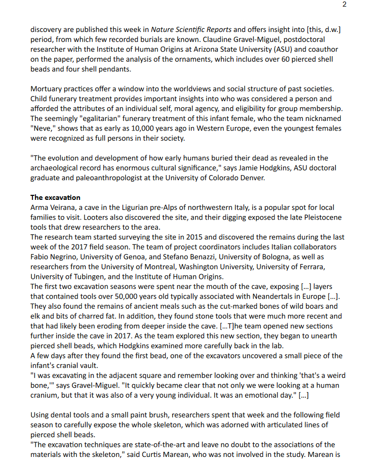 1.) Describe the key features of the ancient